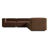 Blu Dot Cleon Large Left Sectional Sofa In Coffee Velvet
