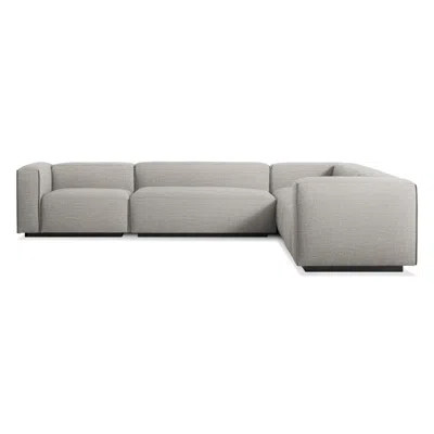 Blu Dot Cleon Large Left Sectional Sofa In Tait Charcoal