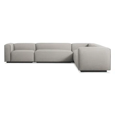 Blu Dot Cleon Large Sectional Sofa - Tait Charcoal / Left