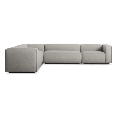 Blu Dot Cleon Large Sectional Sofa - Tait Charcoal / Right