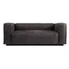 Blu Dot Cleon Leather Armed Sofa In Slate Leather