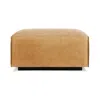 Blu Dot Cleon Leather Ottoman In Camel Leather