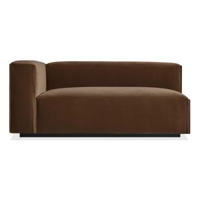 Blu Dot Cleon Left Arm Sofa In Coffee Velvet