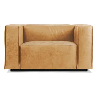 Blu Dot Cleon Lounge Chair - Camel Leather In Brown
