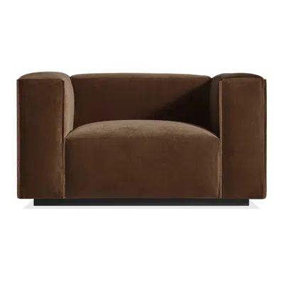 Blu Dot Cleon Lounge Chair In Coffee Velvet