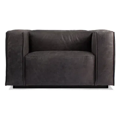 Blu Dot Cleon Lounge Chair - Slate Leather