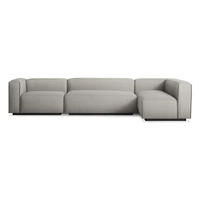 Blu Dot Cleon Medium+ Left Sectional Sofa In Tait Charcoal