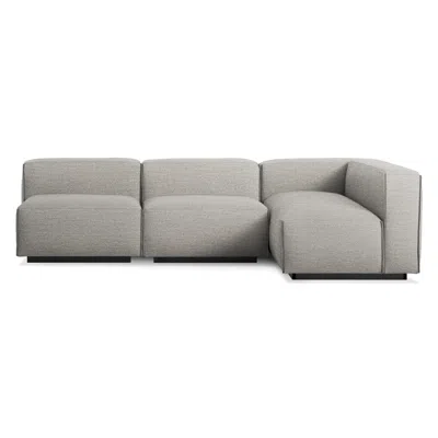 Blu Dot Cleon Medium Left Sectional Sofa In Tait Charcoal