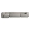 Blu Dot Cleon Medium+ Right Sectional Sofa In Tait Charcoal