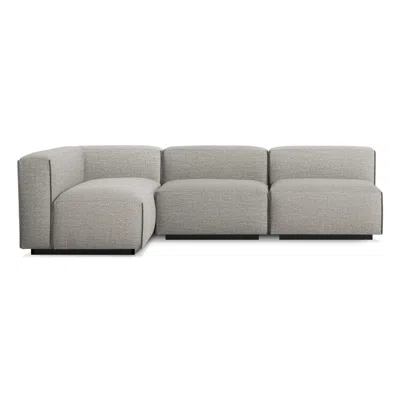 Blu Dot Cleon Medium Right Sectional Sofa In Tait Charcoal