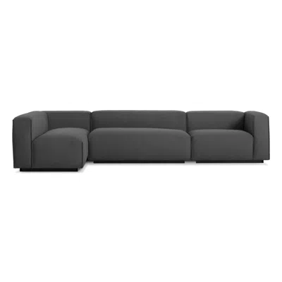 Blu Dot Cleon Medium+ Sectional Sofa - Maharam Meld In Panda / Right In Black