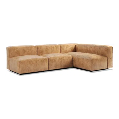 Blu Dot Cleon Medium Sectional Sofa - Tait Charcoal / Right