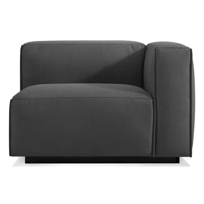 Blu Dot Cleon One Arm Lounge Chair - Maharam Meld In Panda / Right In Black