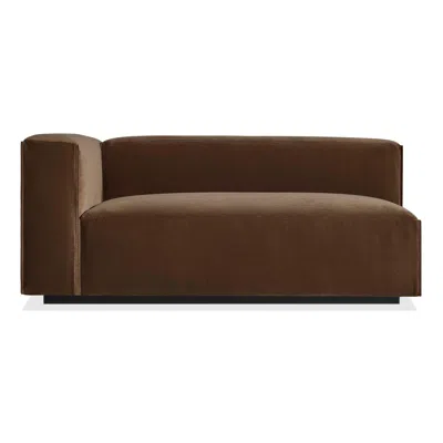 Blu Dot Cleon One Arm Sofa - Coffee Velvet / Left