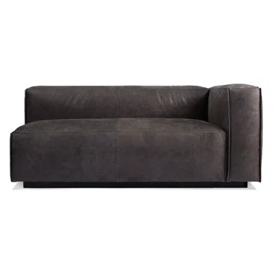 Blu Dot Cleon One Arm Sofa - Slate Leather / Right