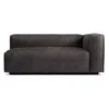 Blu Dot Cleon Right Arm Sofa In Slate Leather