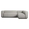 Blu Dot Cleon Small Left Sectional Sofa In Tait Charcoal