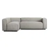 Blu Dot Cleon Small Right Sectional Sofa In Tait Charcoal