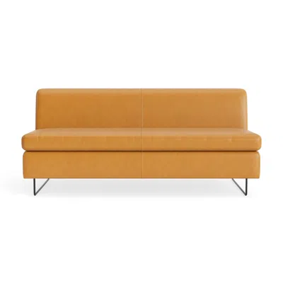 Blu Dot Clyde 67" Sofa - Canyon Leather In Brown