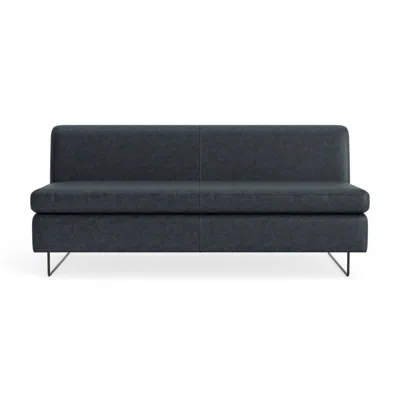 Blu Dot Clyde 67" Sofa - Ink Leather In Black