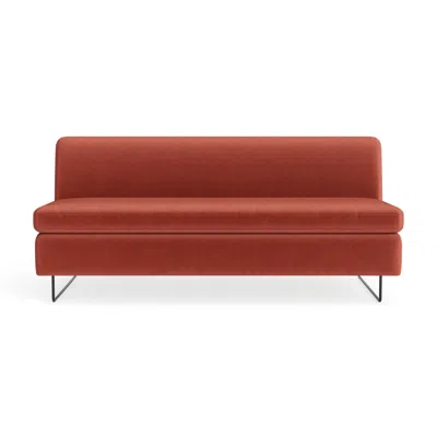 Blu Dot Clyde 67" Sofa - Tomato Velvet In Red