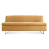 Blu Dot Clyde Armless Sofa In Camel Leather