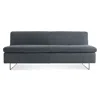 Blu Dot Clyde Armless Sofa In Ink Leather