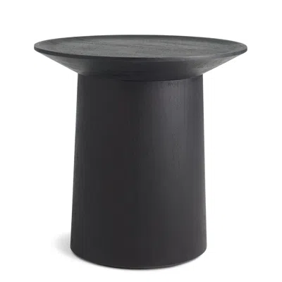 Blu Dot Coco Tall Side Table In Black Stained Acacia
