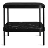 Blu Dot Comehither Side Table In Black Marble