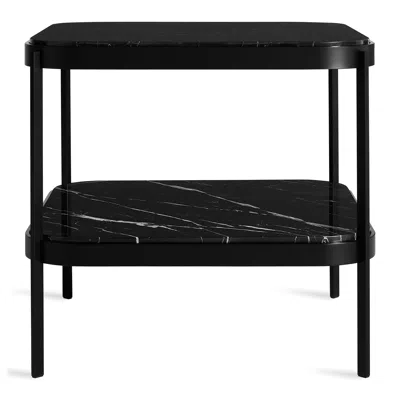 Blu Dot Comehither Side Table In Black Marble