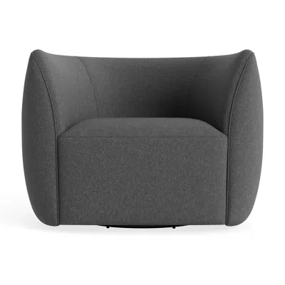 Blu Dot Council Swivel Lounge Chair - Gabro Grey