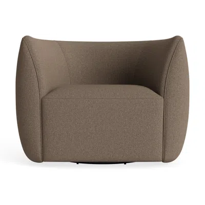 Blu Dot Council Swivel Lounge Chair - Kvadrat Autumn Cardamom