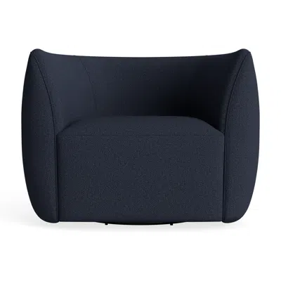 Blu Dot Council Swivel Lounge Chair - Kvadrat Autumn Navy