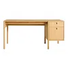 Blu Dot Cursive Desk In White Oak