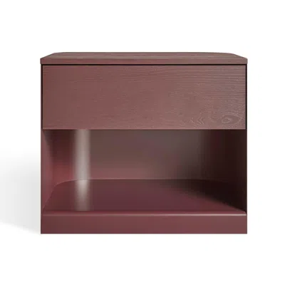 Blu Dot Dally Nightstand In Oxblood