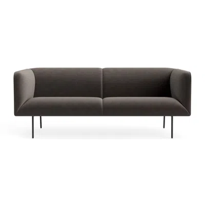 Blu Dot Dandy 86" Sofa - Storm Velvet In Gray