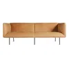 Blu Dot Dandy 96" Leather Sofa In Camel Leather