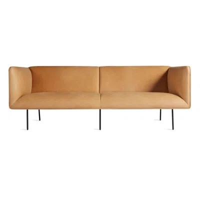 Blu Dot Dandy 96" Leather Sofa In Camel Leather