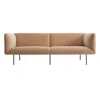Blu Dot Dandy 96" Velvet Sofa In Camel Velvet