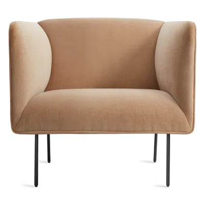 Blu Dot Dandy Lounge Chair - Camel Velvet