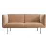 Blu Dot Dandy Velvet Studio Sofa In Camel Velvet