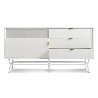Blu Dot Dang 1 Door / 3 Drawer Console - White