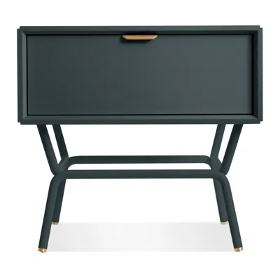 Blu Dot Dang 1 Drawer Nightstand In Navy Green