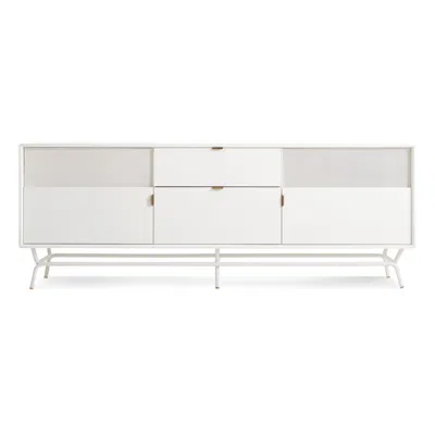 Blu Dot Dang 2 Door / 2 Drawer Console In White