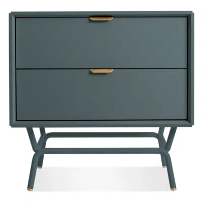 Blu Dot Dang 2 Drawer Nightstand - Marine Blue