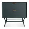 Blu Dot Dang 2 Drawer Nightstand In Navy Green
