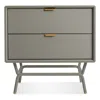 Blu Dot Dang 2 Drawer Nightstand In Risk-averse Grey