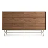 Blu Dot Dang 6 Drawer Dresser In Walnut/putty Grey