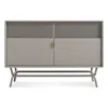 Blu Dot Dang Media Stand In Risk-averse Grey