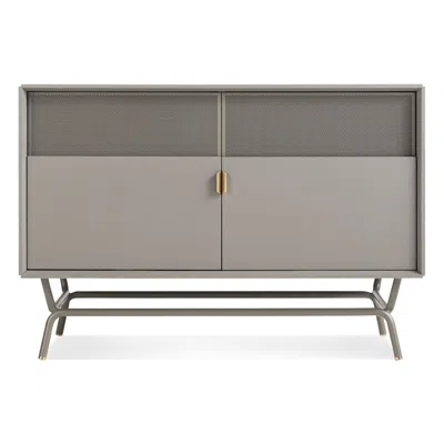 Blu Dot Dang Media Stand In Risk-averse Grey